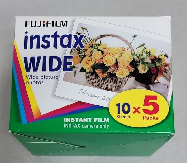 FUJIFILM instax WIDE フィルム 5個(50枚) 期限切れ