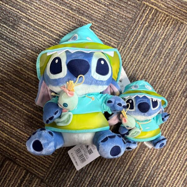 2点セット ディズニーストア スティッチ Rain ぬいぐるみ キーチェーン マスコット