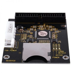 新品即決■送料無料SDXC/SDHC/mmcカードカード→3.5HDD IDE 40pin(オス)変換アダプタ SDカードをHDD/SSD化
