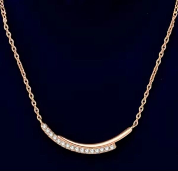 新品 高級 ゴールドネックレス シンプル チェーン ペンダント ワンポイント ネックレス アクセサリー ジュエリー