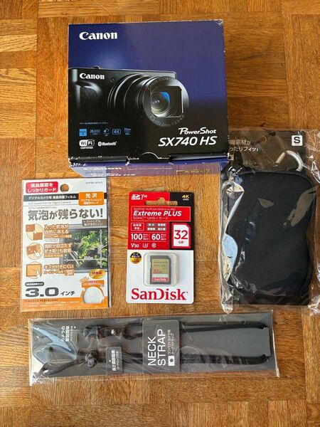 【展示品】Canon PowerShot SX740 HS デジタルカメラ 付属品多数