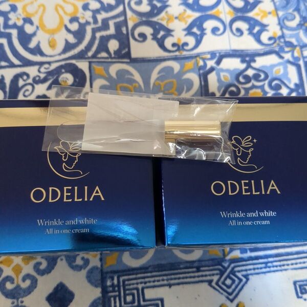 ODELIA オディリア リンクル&ホワイトオールインワンクリーム 50g×2個