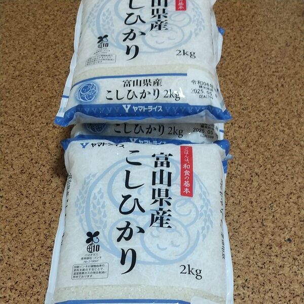 富山県産こしひかり2キロ×5袋計10キロ