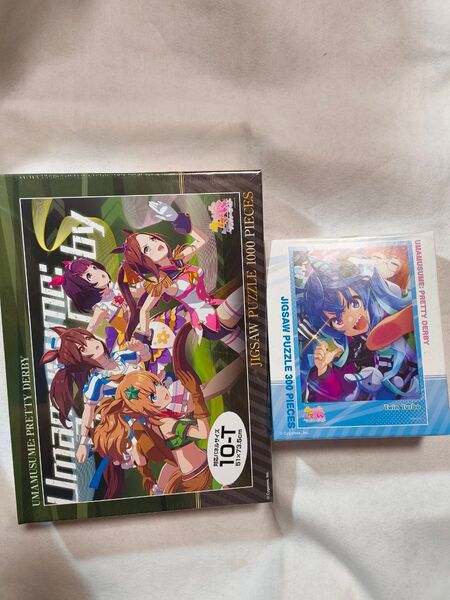 ウマ娘 ジグソーパズル 2点セット(1000と300ピース) ツインターボ タイキシャトル サクラバクシンオー ニシノフラワー 0