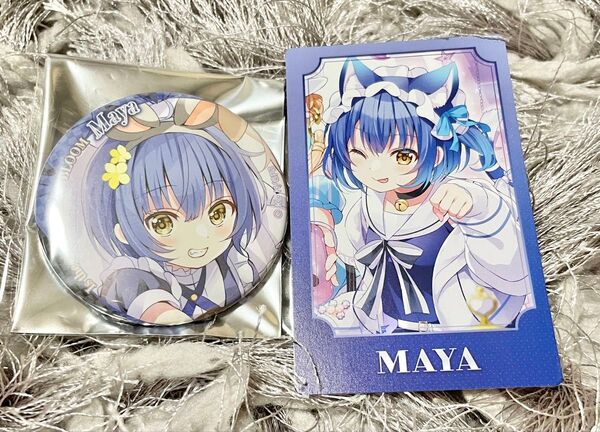 ご注文はうさぎですか? マヤ 缶バッジ イラストカード ノベルティ アニメセンター アニセン
