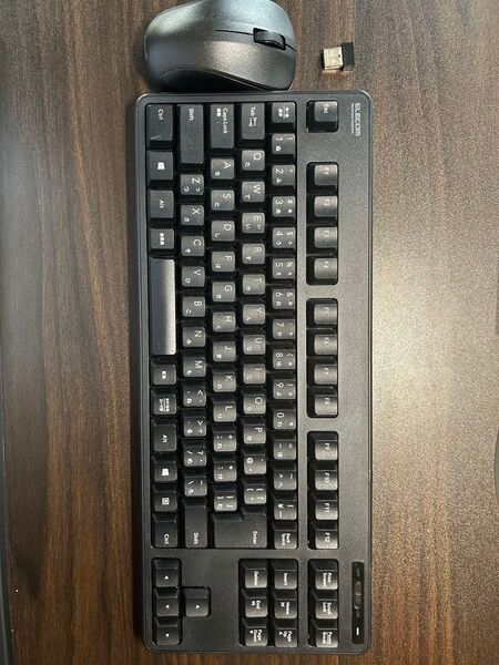 キーボード エレコム ブラック ワイヤレス ELECOM コンパクト TK-FDM105M マウスセット