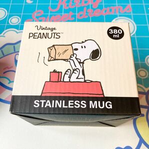 【未開封】 SNOOPY ステンレスマグカップ フタ付 380ml