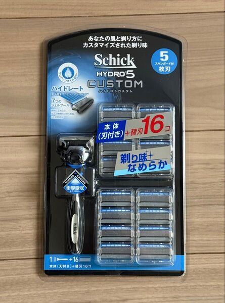 Schick 5枚刃 ハイドロ5 カスタム 本体+替刃16P