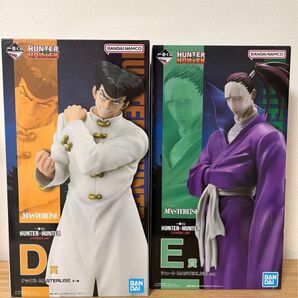 新品未開封 一番くじ HUNTER×HUNTER CHMERA ANT D賞 E賞 ナックル シュート フィギュア 2体セット