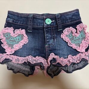 週末セール中★アースマジック デニムパンツ 120cm 短パン ショートパンツ