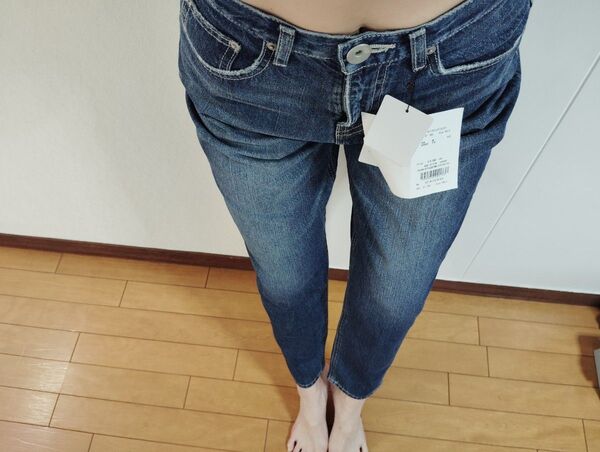 ジェイダ 試着のみ バックロゴデニムパンツ