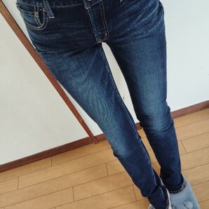 マウジー 美品 WFリバーススキニーデニム