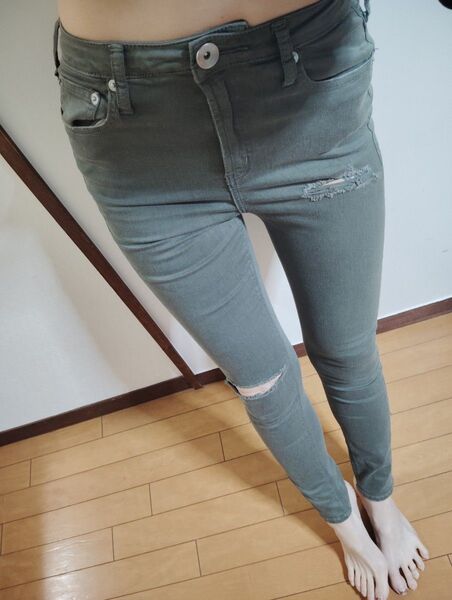 ジェイダ ダメージスキニーパンツ