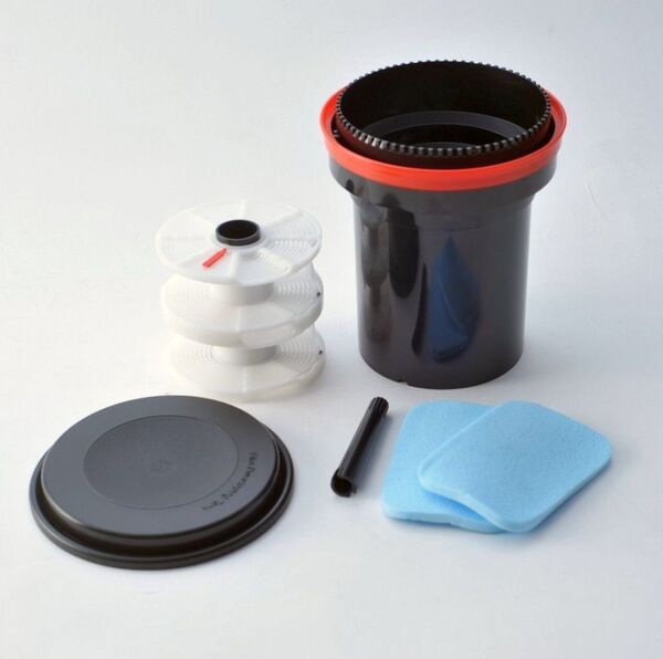 フィルム現像タンク【Pタイプ】(リール2本)+フィルムクリーニングスポンジ2個セット(現像暗室用品)マリックスフィルム MARIX