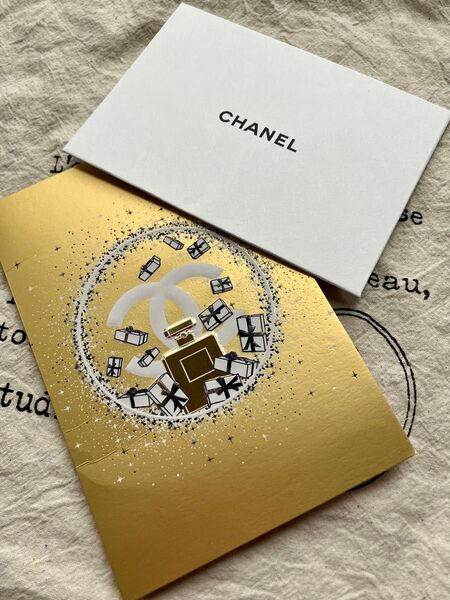 CHANEL メッセージカード 封筒 ノベルティ ゴールド 未使用