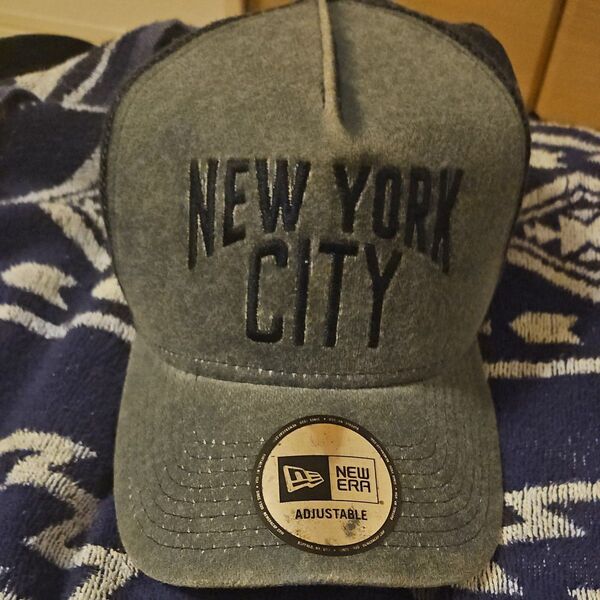 NEW ERA ベースボールキャップ キャップ ロゴ刺繍入り 帽子
