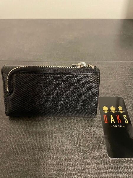新品 DAKS LONDON ダックスロンドン キーケース 小銭入 コインケース ブラック 小物入れ