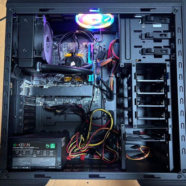 すぐに使える 水冷 Ryzen7 2700 ゲーミングPC Win11 GTX1050ti
