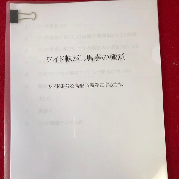 競馬予想 ワイド転がし馬券の極意 ワイド番組を高配当にする方法 必殺ワイド的中アイテム付き
