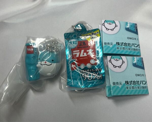 森永ラムネ ミニチュアチャーム 大粒ラムネ しゅうチュー 2種セット