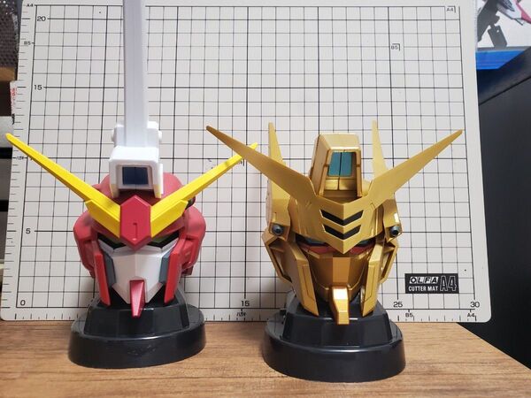 機動戦士ガンダムアカツキ&ジャスティス ヘッド型スピーカー】
