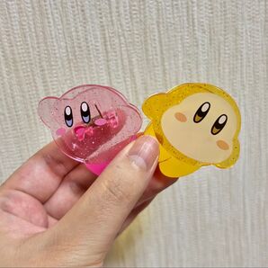 星のカービィ ラメ入クリップ 2個セット