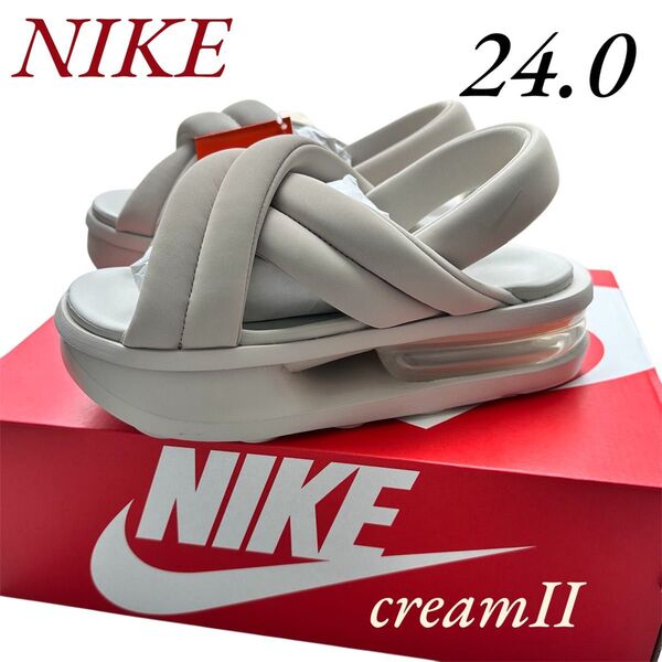 【新品】NIKE *厚底サンダル*AIR MAX ISLA creamⅡ ナイキ