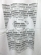 J48/ バットマン VS スーパーマン 半袖 Tシャツ メンズ プリント 英字 柄 ホワイト M_画像2