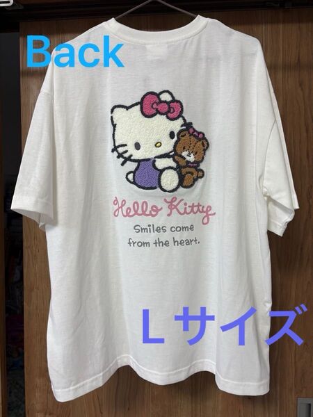 ハローキティ 半袖 Tシャツ ホワイト 白 L サンリオ しまむら