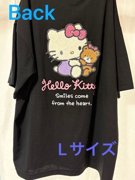 ハローキティ 半袖 Tシャツ ブラック 黒 L サンリオ しまむら 平成ギャル