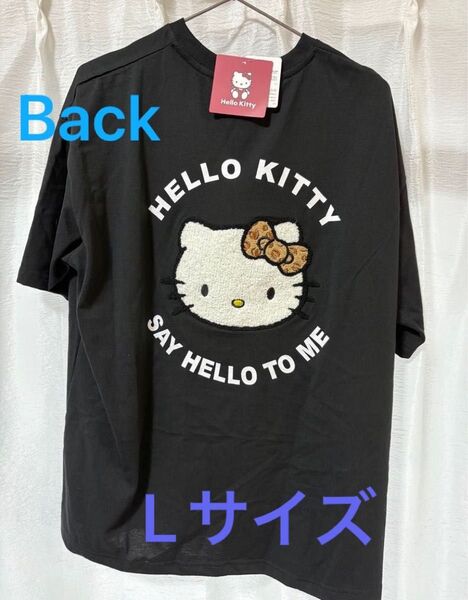 ハローキティ 半袖 Tシャツ 平成ギャル 黒ブラック L サンリオ しまむら