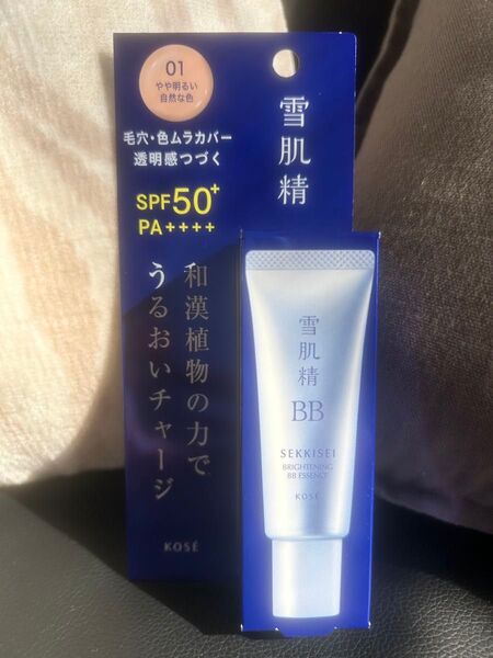 新品 雪肌精 BBエッセンス ブライト UV コーセー ファンデーション kose 01 30g 化粧下地 美容液 乳液 クリーム