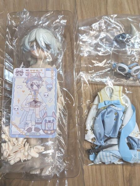 【訳あり】自由主張スタジオ 電子ペットの仮想世界 昇色子狗 白犬 bjd