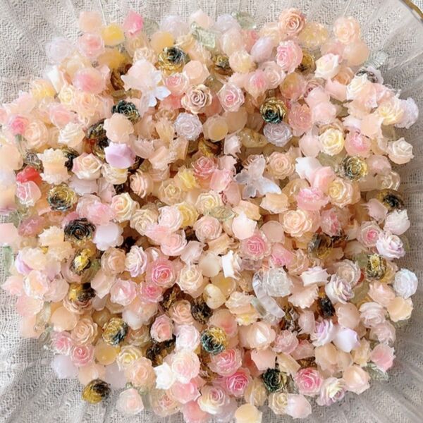 DIYJOJOそにえるちゃんソニエル楽楽ちゃんシゲツちゃん細石シトリン柔らかい薔薇ソフトバラハンドメイドリース