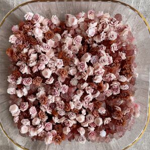 DIYJOJOそにえるちゃん楽楽ちゃんシゲツちゃんハンドメイドリース薔薇柔らかい薔薇ソフトバラ細石ローズクォーツ B