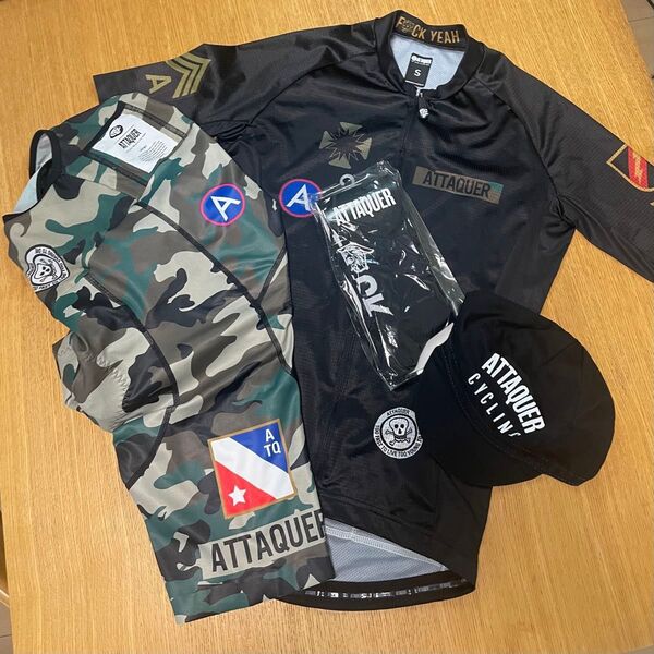attaquer limited ジャージ ビブタイツ キャップ ソックス セット アタッカー 限定