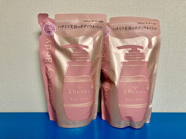 &honey アンドハニー メルティモイスト ジェルボディウォッシュ 440ml 2個セット レフィル 詰め替え 詰替
