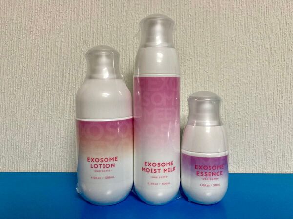 ソアソーム EX EXOSOME エクソソーム ミストローション 化粧水 ミルク 乳液 エッセンス 美容液 3本セット