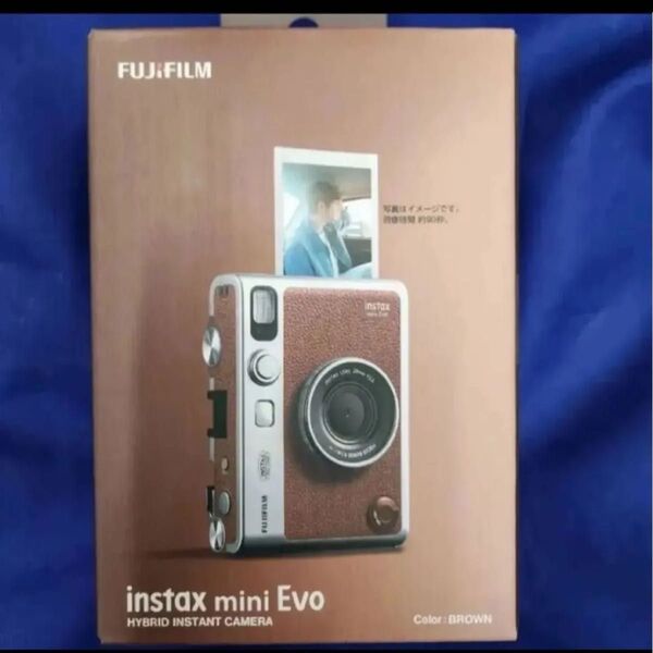新品 FUJI instax mini Evo チェキ TypeC ブラウン