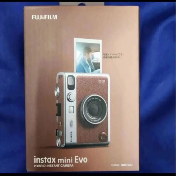 新品 FUJI instax mini Evo チェキ TypeC ブラウン