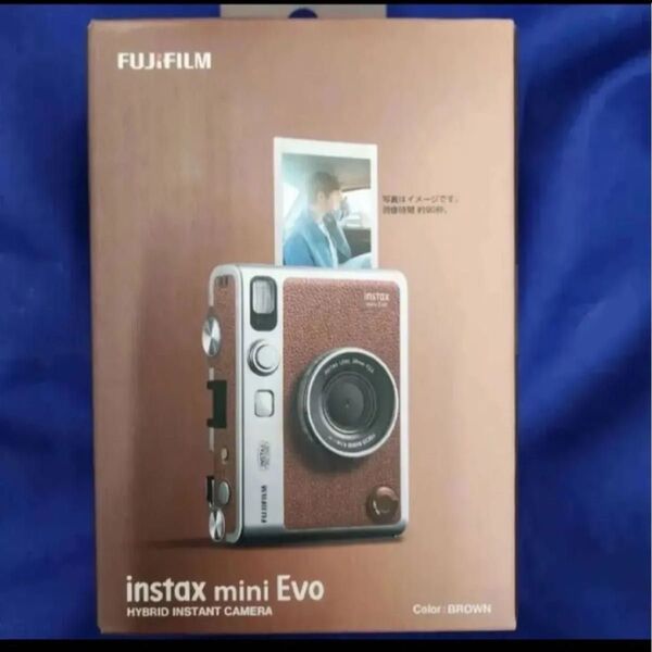 新品 FUJI instax mini Evo チェキ TypeC ブラウン
