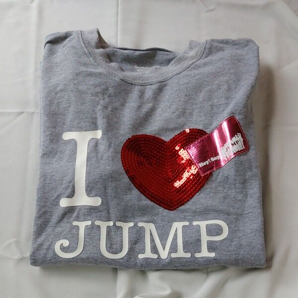 Hey Say JUMP I JUMP ロゴ入りTシャツ グレー フリーサイズ 新品 未使用 コンサートツアーグッズ