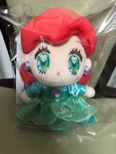 ◆リトルマーメイド アリエル プラッシュキーチェーン ぬいぐるみ TINY マスコット キーホルダー プリンセス