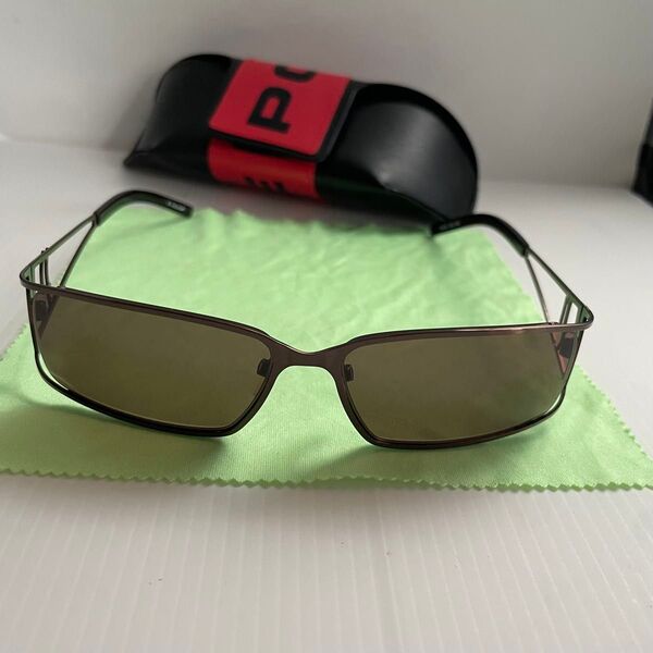 【超美品】POLICE ポリス サングラス S8195 COL.K05