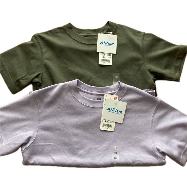 ユニクロ エアリズム コットンTシャツ 2枚セット 110
