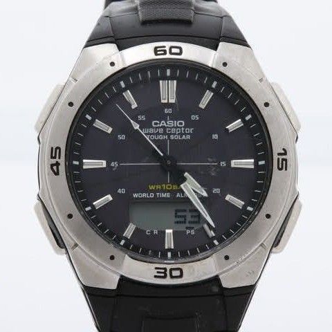 CASIO カシオ ウェーブセプター タフソーラー 電波腕時計 WVA-470J-1AJF