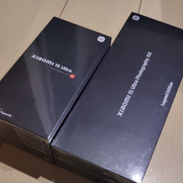 【新品未開封】Xiaomi 15 Ultra 16GB/512GB シルバークローム Photography Kit付属