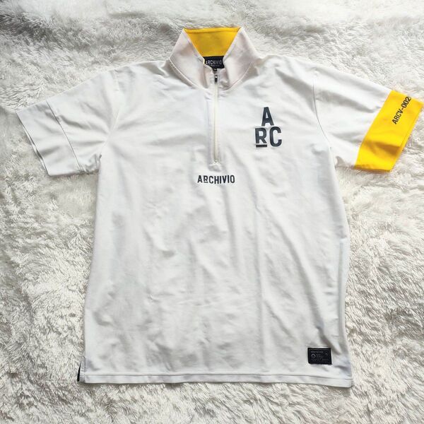 50 アルチビオ ARCHIVIO ハーフジップ 半袖 Tシャツ ゴルフウェア