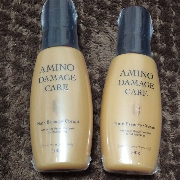 アミノダメージケアヘアエッセンスクリーム洗い流さないヘアートリートメント100g×2本日本製未開封髪に優しいアミノケア