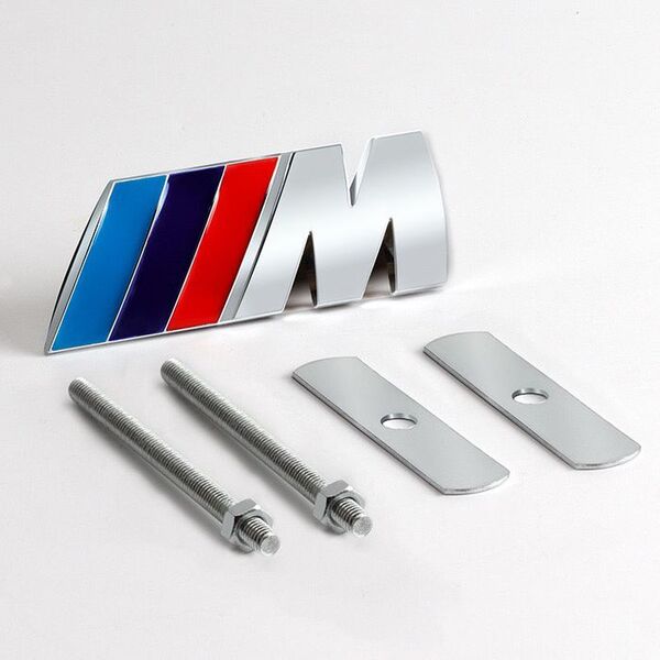 BMW Mエンブレム フロントグリル用 スタッドボルト式 Mバッヂ1